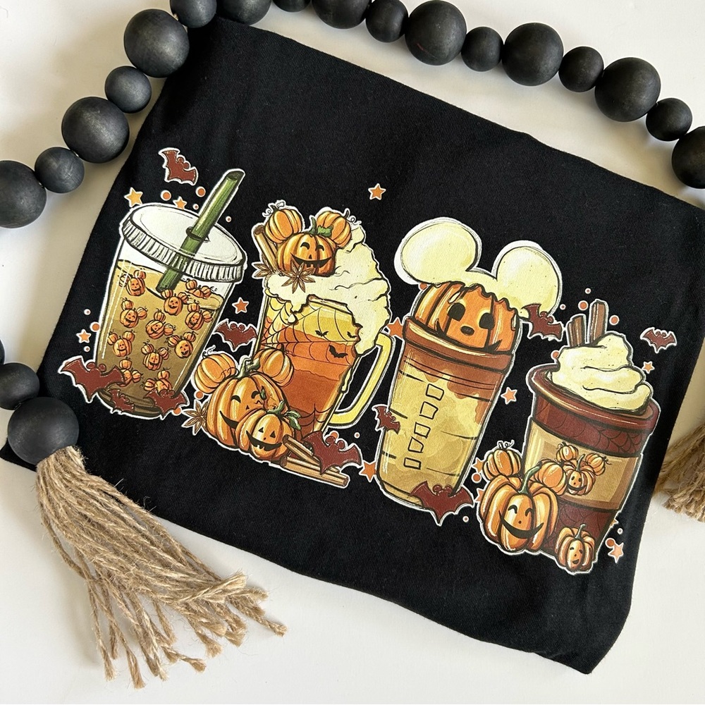 Halloween coffee lovers tshirt women’s boutique - Picture 2 of 3
